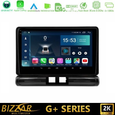 Bizzar G+ Series Citroen C3 2016-> 8core Android14 6+128GB Navigation Multimedia Tablet 9