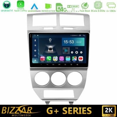 Bizzar G+ Series Dodge Caliber 2006-2011 8core Android14 6+128GB Navigation Multimedia Tablet 10