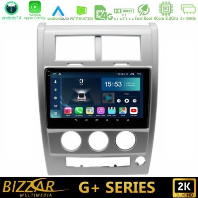 Bizzar G+ Series Jeep Cherokee (KK) 2008-2012 8Core Android14 6+128GB Navigation Multimedia Tablet 10