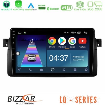 Bizzar LQ Series 4Core Android14 2+32GB BMW E46 Navigation Multimedia Tablet 9