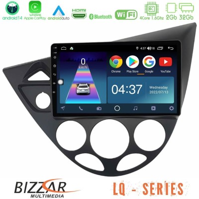 Bizzar LQ Series 4Core Android14 2+32GB Ford Focus 1999-2004 Navigation Multimedia Tablet 9