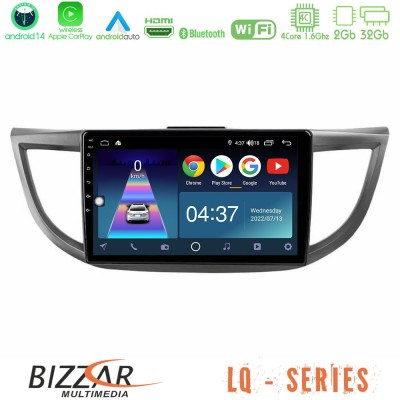Bizzar LQ Series 4Core Android14 2+32GB Honda CRV 2012-2017 Navigation Multimedia Tablet 9