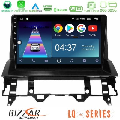 Bizzar LQ Series 4Core Android14 2+32GB Mazda6 2002-2006 Navigation Multimedia Tablet 9