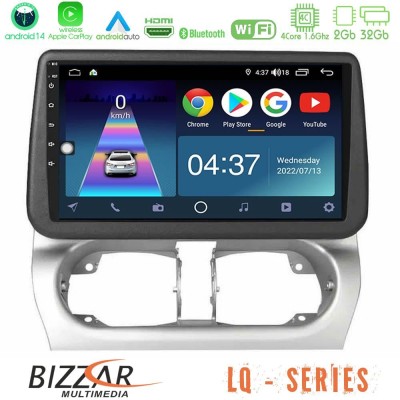 Bizzar LQ Series 4Core Android14 2+32GB Opel Corsa C/Combo C Navigation Multimedia Tablet 9