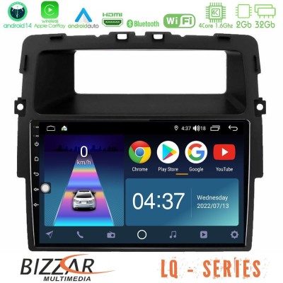 Bizzar LQ Series 4Core Android14 2+32GB Renault/Nissan/Opel Navigation Multimedia Tablet 10