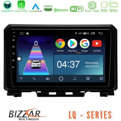 Bizzar LQ Series 4Core Android14 2+32GB Suzuki Jimny 2018-2022 Navigation Multimedia Tablet 9