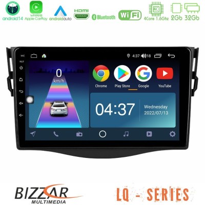 Bizzar LQ Series 4Core Android14 2+32GB Toyota RAV4 Navigation Multimedia Tablet 9