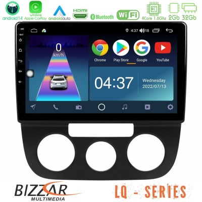 Bizzar LQ Series 4Core Android14 2+32GB VW Jetta Navigation Multimedia Tablet 10