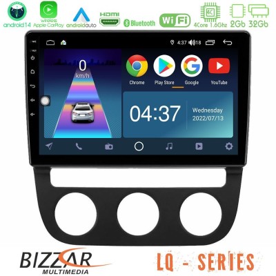 Bizzar LQ Series 4Core Android14 2+32GB VW Jetta Navigation Multimedia Tablet 10