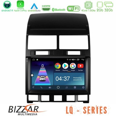 Bizzar LQ Series 4Core Android14 2+32GB VW Touareg 2002 – 2010 Navigation Multimedia Tablet 9