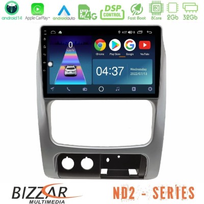 Bizzar ND2 Series 8Core Android14 2+32GB Jeep Cherokee (KJ) 2002-2007 Navigation Multimedia Tablet 9