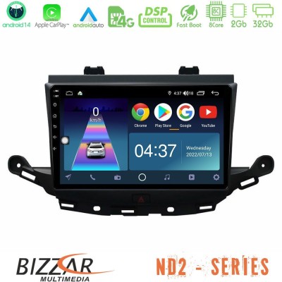 Bizzar ND2 Series 8Core Android14 2+32GB  Opel Astra K 2015-2019 Navigation Multimedia Tablet 9