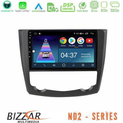 Bizzar ND2 Series 8Core Android14 2+32GB  Renault Kadjar Navigation Multimedia Tablet 9