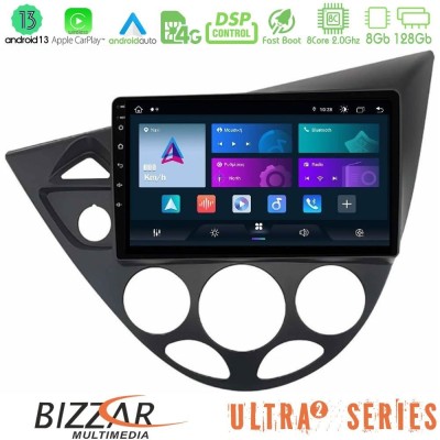 Bizzar Ultra Series Ford Focus 1999-2004 8core Android13 8+128GB Navigation Multimedia Tablet 9