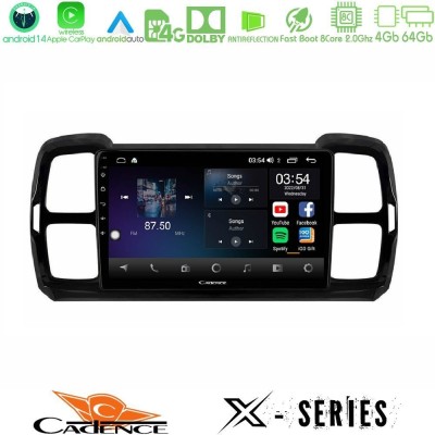 Cadence X Series Citroen DS5 Aircross 2017-2021 8core Android 14 4+64GB Navigation Multimedia Tablet 9