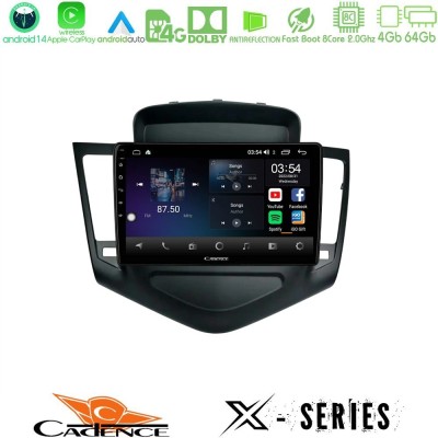 Cadence X Series Chevrolet Cruze 2009-2012 8core Android 14 4+64GB Navigation Multimedia Tablet 9