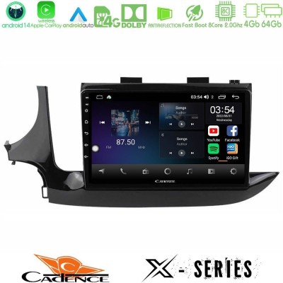 Cadence X Series Opel Mokka 2016-2020 8core Android 14 4+64GB Navigation Multimedia Tablet 9