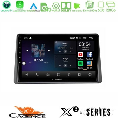 Cadence X2 Series 8Core Android14 6+128GB  Renault Arkana 2019-> Navigation Multimedia Tablet 10