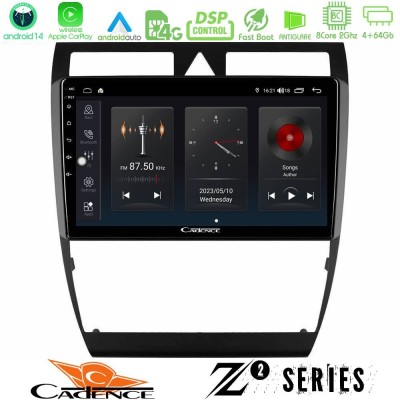 Cadence Z2 Series 8Core Android14 4+64GB  Audi A6 (C5) 1997-2004 Navigation Multimedia Tablet 9