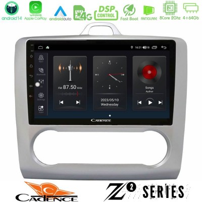 Cadence Z2 Series 8Core Android14 4+64GB  Ford Focus Auto AC Navigation Multimedia Tablet 9