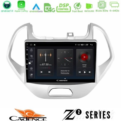 Cadence Z2 Series 8Core Android14 4+64GB Ford KA 2016-2020 Navigation Multimedia Tablet 9