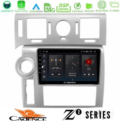 Cadence Z2 Series 8Core Android14 4+64GB  Hummer H2 2008-2009 Navigation Multimedia Tablet 9