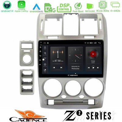 Cadence Z2 Series 8Core Android14 4+64GB  Hyundai Getz 2002-2009 Navigation Multimedia Tablet 9