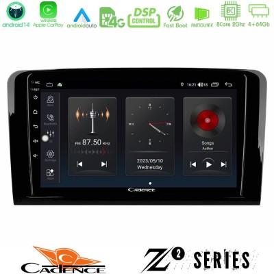 Cadence Z2 Series 8Core Android14 4+64GB  Mercedes ML/GL Class Navigation Multimedia Tablet 9