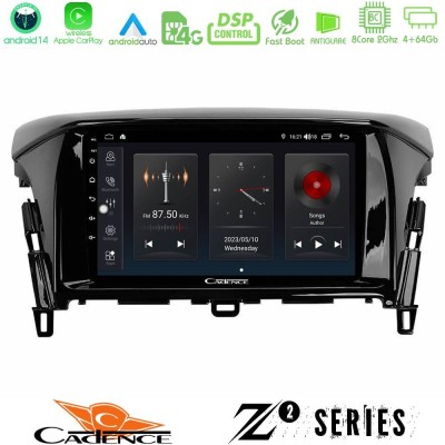 Cadence Z2 Series 8Core Android14 4+64GB  Mitsubishi Eclipse Cross Navigation Multimedia Tablet 9