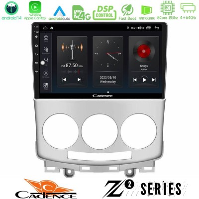 Cadence Z2 Series 8Core Android14 4+64GB  Mazda 5 2004-2010 Navigation Multimedia Tablet 9