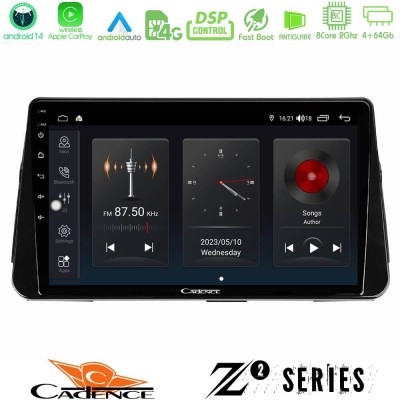 Cadence Z2 Series 8Core Android14 4+64GB  Nissan Micra K14 Navigation Multimedia Tablet 9