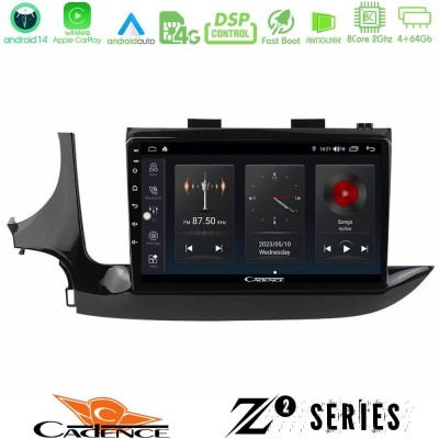 Cadence Z2 Series 8Core Android14 4+64GB  Opel Mokka 2016-2020 Navigation Multimedia Tablet 9