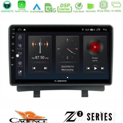 Cadence Z2 Series 8Core Android14 4+64GB Opel Zafira Navigation Multimedia Tablet 9