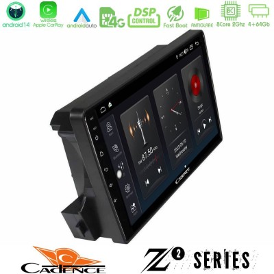 Cadence Z2 Series 8Core Android14 4+64GB Ssangyong Actyon/Kyron 2005-2014 Navigation Multimedia Tablet 9