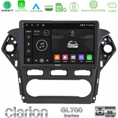 Clarion GL700 Series 8Core Android13 4+64GB Ford Mondeo 2011-2014 Navigation Multimedia Tablet 10