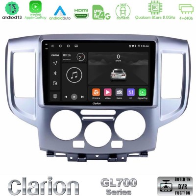 Clarion GL700 Series 8Core Android13 4+64GB Nissan NV200 Navigation Multimedia Tablet 9