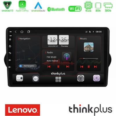 Lenovo Thinkplus Series 4Core Android15 2+32GB  Fiat Tipo 2015-2022 (Hatchback) Navigation Multimedia Tablet 9