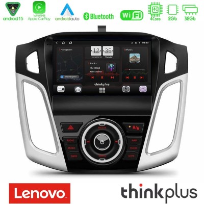 Lenovo Thinkplus Series 4Core Android15 2+32GB Ford Focus 2012-2018 Navigation Multimedia Tablet 9