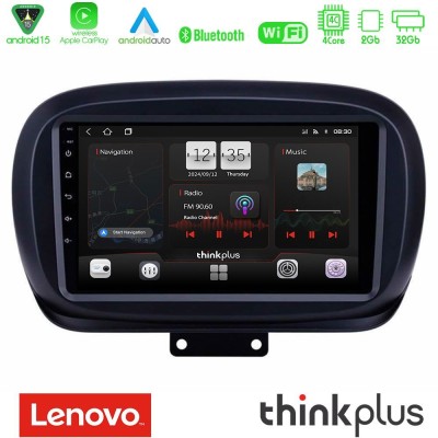 Lenovo Thinkplus Series 4Core Android15 2+32GB  Fiat 500X Navigation Multimedia Tablet 9