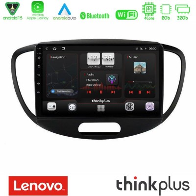 Lenovo Thinkplus Series 4Core Android15 2+32GB  Hyundai i10 2008-2014 Navigation Multimedia Tablet 9