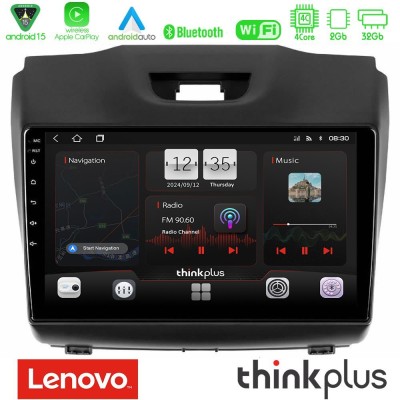 Lenovo Thinkplus Series 4Core Android15 2+32GB  Isuzu D-MAX 2012-2019 Navigation Multimedia Tablet 9