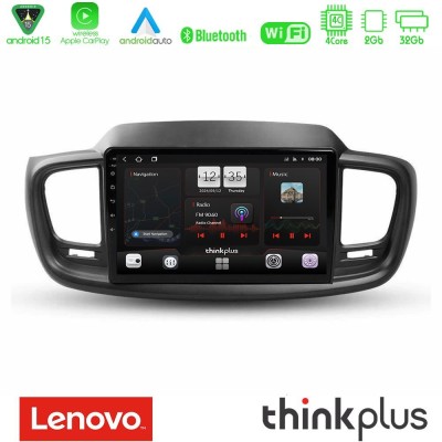 Lenovo Thinkplus Series 4Core Android15 2+32GB  Kia Sorento 2018-2021 Navigation Multimedia Tablet 9