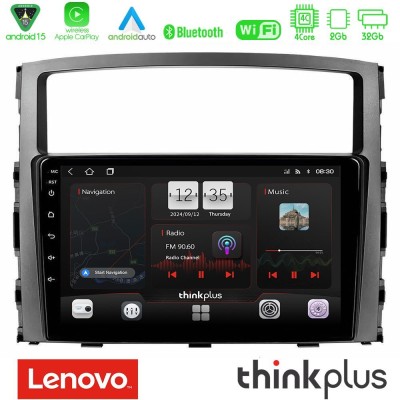 Lenovo Thinkplus Series 4Core Android15 2+32GB  Mitsubishi Pajero 2008-2009 Navigation Multimedia Tablet 9