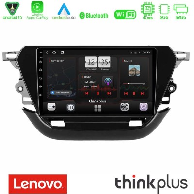 Lenovo Thinkplus Series 4Core Android15 2+32GB  Opel Corsa F 2019-2023 Navigation Multimedia Tablet 9