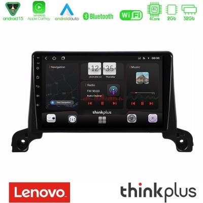 Lenovo Thinkplus Series 4Core Android15 2+32GB  Peugeot 3008/5008 2017-2023 Navigation Multimedia Tablet 9