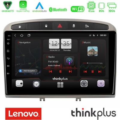 Lenovo Thinkplus Series 4Core Android15 2+32GB  Peugeot 308/RCZ Navigation Multimedia Tablet 9