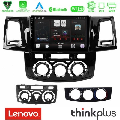 Lenovo Thinkplus Series 4Core Android15 2+32GB  Toyota Hilux 2007-2016 Navigation Multimedia Tablet 9