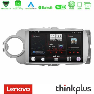 Lenovo Thinkplus Series 4Core Android15 2+32GB  Toyota Yaris Navigation Multimedia Tablet 9