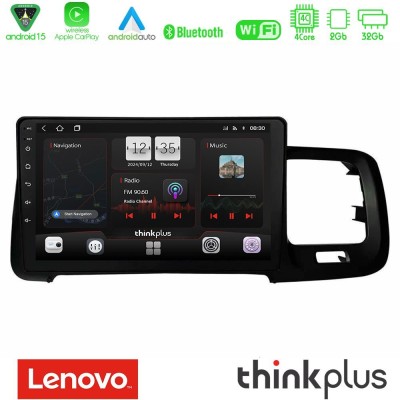 Lenovo Thinkplus Series 4Core Android15 2+32GB  Volvo S60 2010-2018 Navigation Multimedia Tablet 9