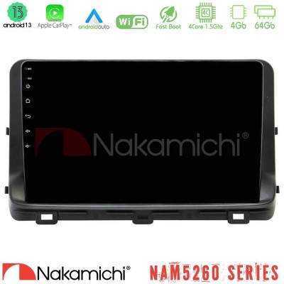 Nakamichi NAM5260 Series 4Core Android13 4+64GB Kia Ceed 2018-2023 Navigation Multimedia Tablet 10